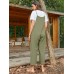 Pocket Solid Loose Fit Brief Summer Jumpsuit