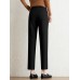 Contrast Pocket Step Hem Tailored Pants For Women