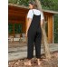 Pocket Solid Loose Fit Brief Summer Jumpsuit