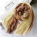 Women Cotton Gradient Contrast Color Ladies Casual Elegant Winter Autumn Keep Warm Neck Protection Multi  purpose Scarf Shawl