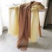 Women Cotton Gradient Contrast Color Ladies Casual Elegant Winter Autumn Keep Warm Neck Protection Multi  purpose Scarf Shawl