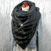 Women Plus Velvet Thickness Contrast Color Lattice Pattern Fashion Casual Winter Outdoor Keep Warm Scarf Shawl